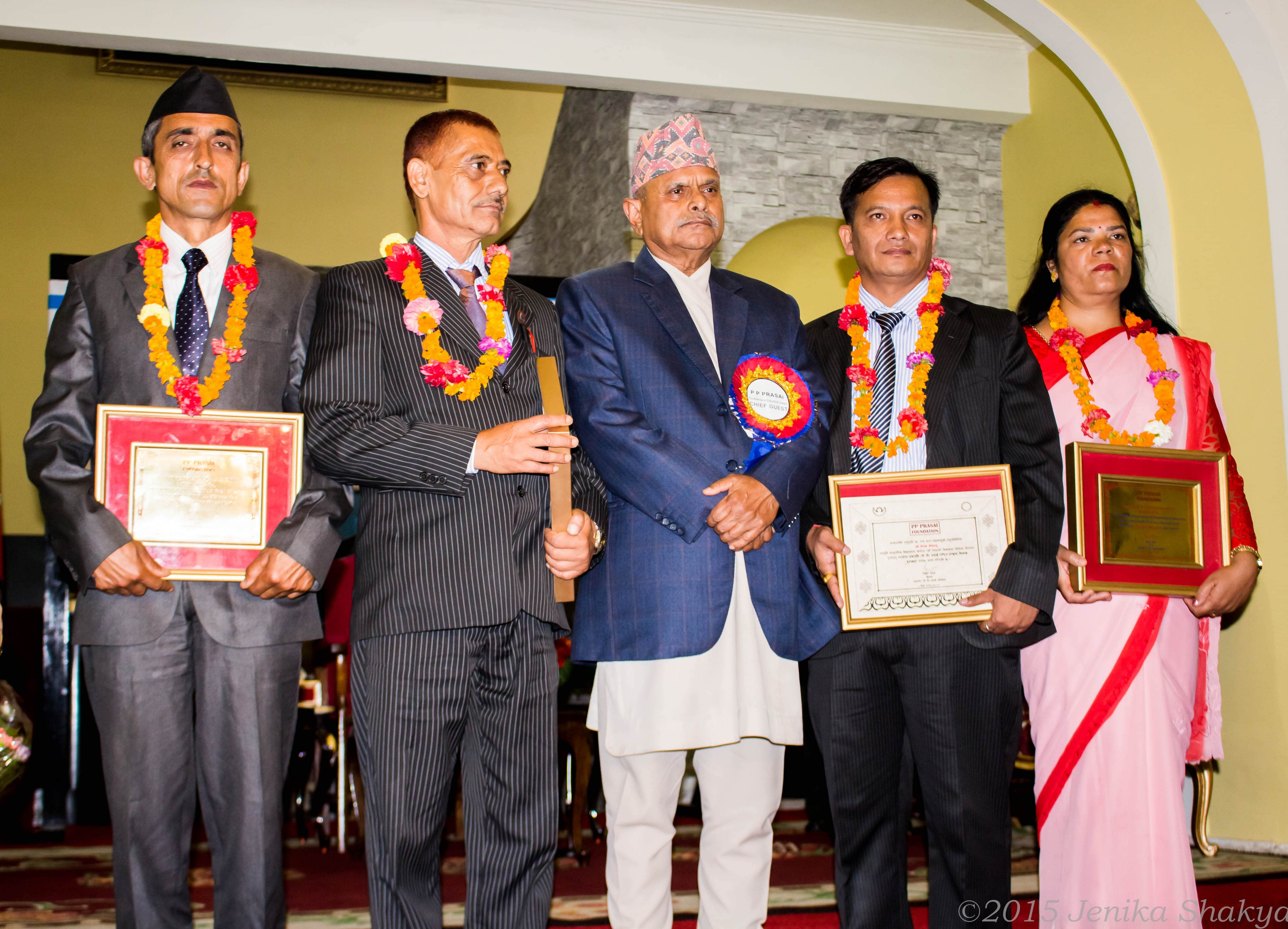 Winners of PP Prasai Excellence in Teacher Award 2015